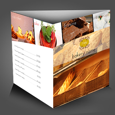Table Tent Card Three Side
