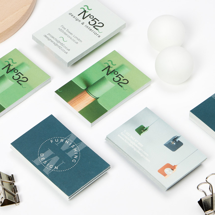 Cartões de visita de papel