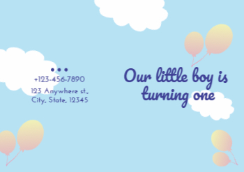 Birthday Invite Outside