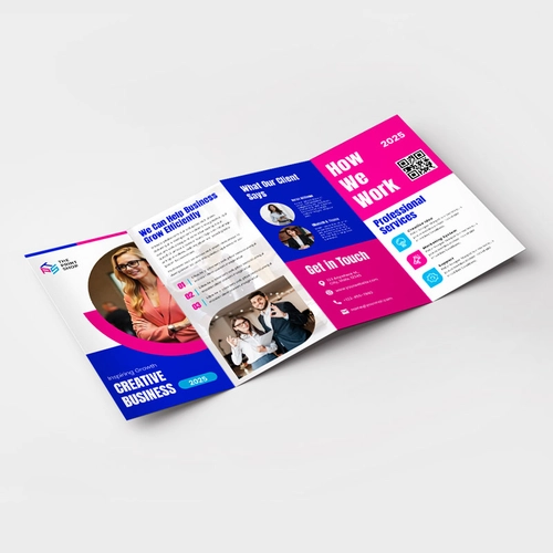 Accordeon gevouwen brochures