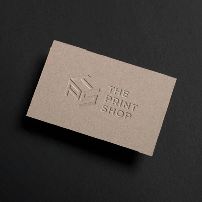 Debossed Business Cards