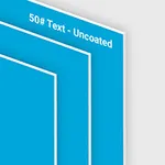 50# Tekst - Ongecoat