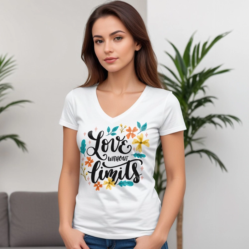 Women Vneck Tshirt 3