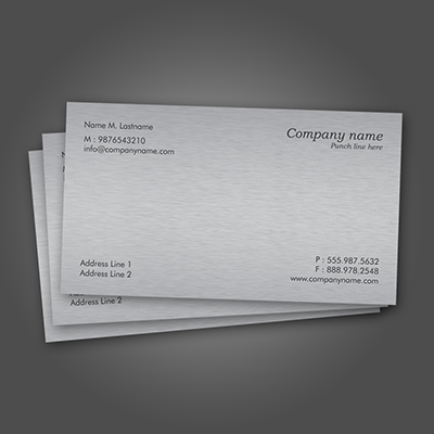 Metallic Business Cards Updated