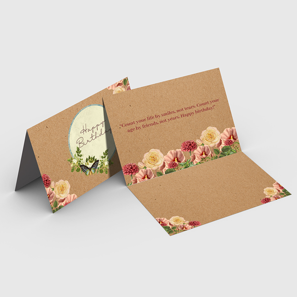 Kraft Paper Greeting Cards